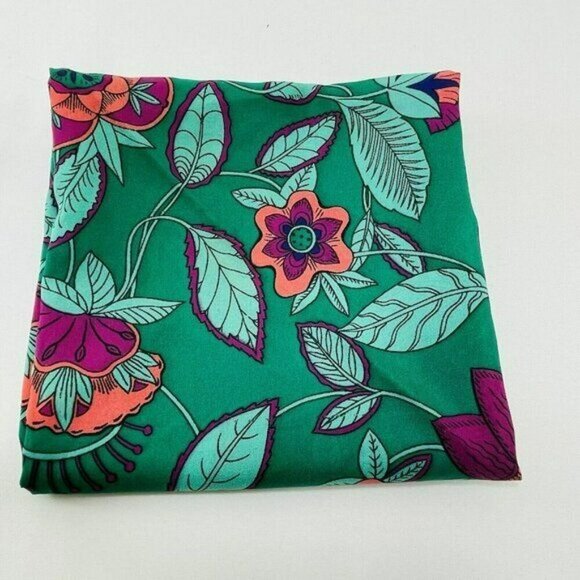 Scarf Handkerchief Tablecloth Bandanna Big 30” Square Flower Boho Hippie Retro - Picture 5 of 12